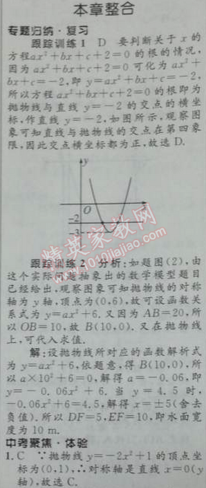 2014年初中同步测控优化设计九年级数学下册人教版 本章整合