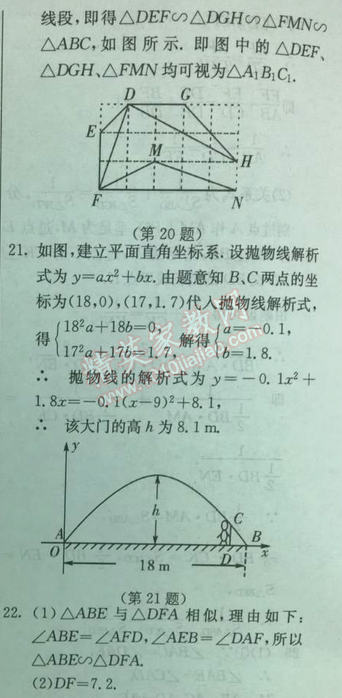 2014年实验班提优训练九年级数学下册人教版 期中测试卷