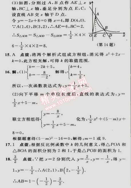 2015年綜合應(yīng)用創(chuàng)新題典中點(diǎn)九年級(jí)數(shù)學(xué)下冊(cè)人教版 第四課時(shí)