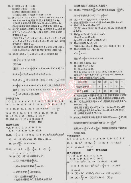 2015年教材首選銜接教材學(xué)期復(fù)習(xí)七年級(jí)數(shù)學(xué) 0