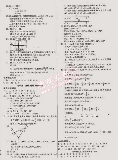 2015年教材首選銜接教材學(xué)期復(fù)習(xí)七年級(jí)數(shù)學(xué) 0