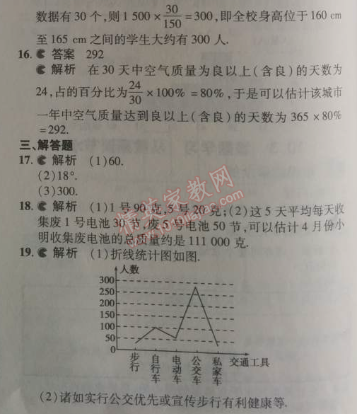 2014年5年中考3年模擬初中數(shù)學(xué)七年級下冊人教版 本章檢測