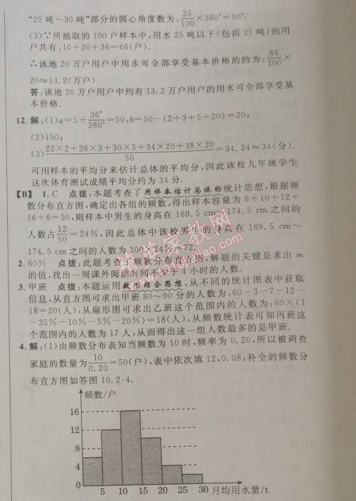 2014年综合应用创新题典中点七年级数学下册人教版 10.2