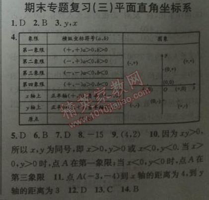 2014年黃岡金牌之路練闖考七年級(jí)數(shù)學(xué)下冊人教版 期末專題復(fù)習(xí)三