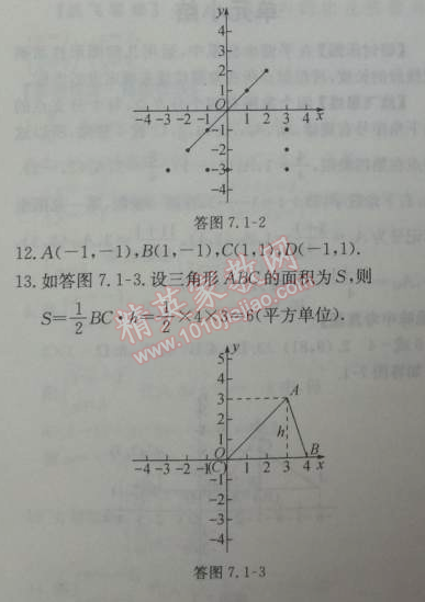 2014年能力培養(yǎng)與測試七年級數(shù)學(xué)下冊人教版 7.1.2