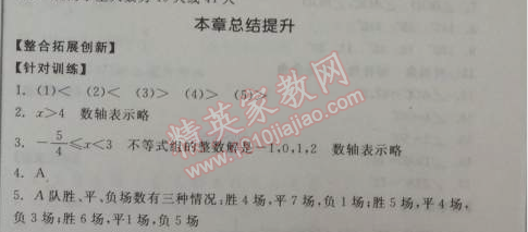 2014年全品学练考七年级数学下册人教版 本章总结提升