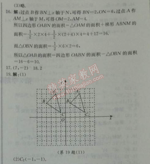 2014年1加1轻巧夺冠优化训练七年级数学下册人教版银版 7.2