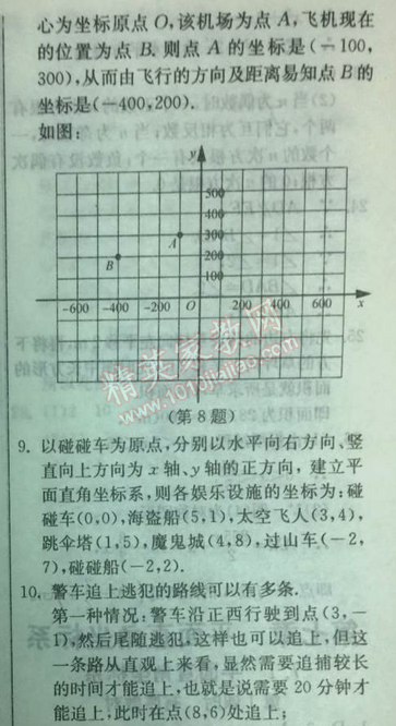 2014年實驗班提優(yōu)訓(xùn)練七年級數(shù)學(xué)下冊人教版 7.2第一課時