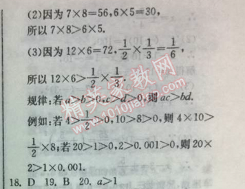 2014年實驗班提優(yōu)訓練七年級數(shù)學下冊人教版 9.1第一課時