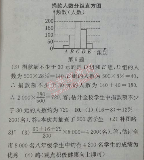 2014年通城学典课时作业本七年级数学下册人教版 第四课时