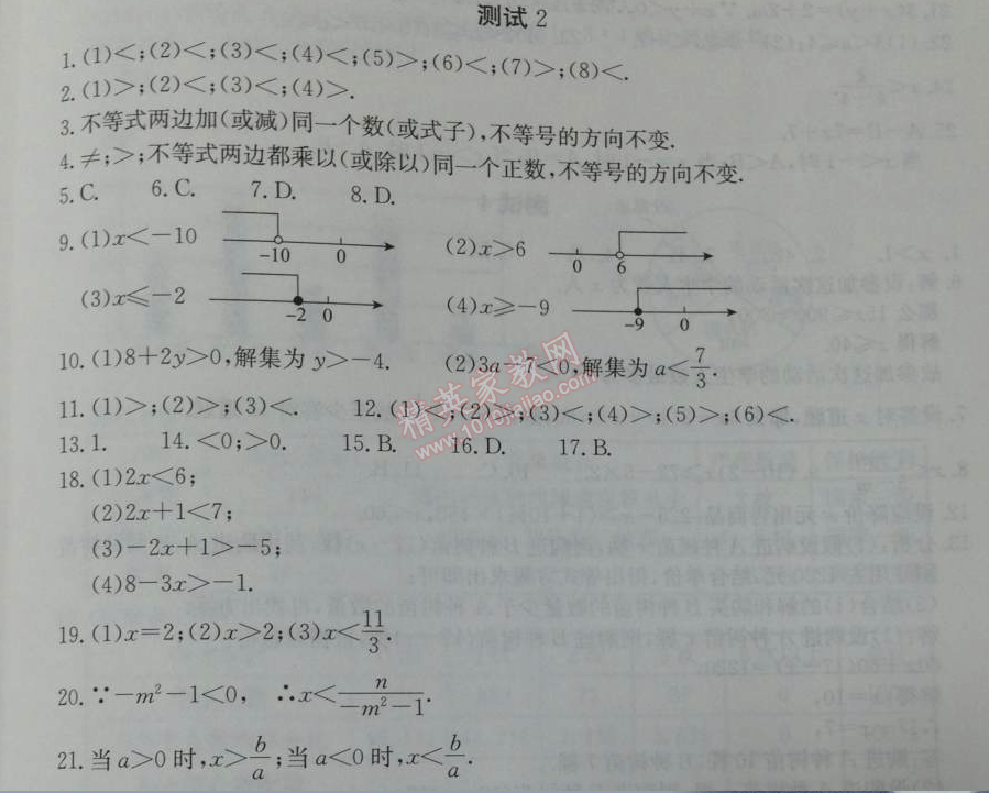 2014年學(xué)習(xí)探究診斷七年級數(shù)學(xué)下冊人教版 測試二