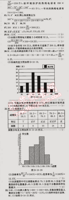 2015年走向中考考場(chǎng)七年級(jí)數(shù)學(xué)下冊(cè)人教版 第十章過關(guān)檢測(cè)題