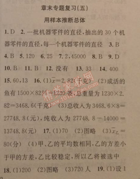 2014年黄冈金牌之路练闯考九年级数学上册湘教版 专题复习