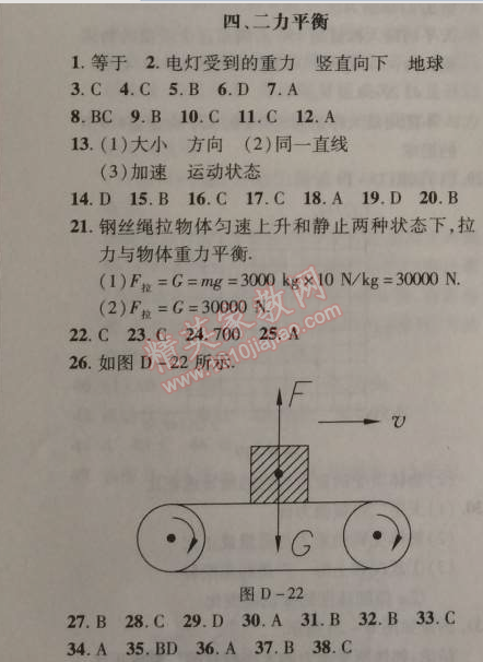 2014年新課改課堂作業(yè)八年級物理上冊北京課改版 4