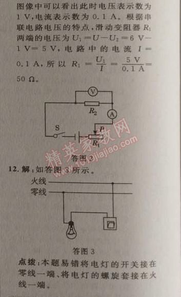 2014年綜合應(yīng)用創(chuàng)新題典中點(diǎn)九年級(jí)物理上冊(cè)滬科版 專項(xiàng)3