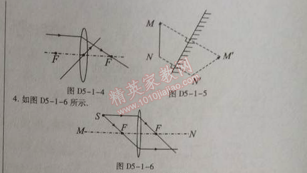 2014年高效課時通10分鐘掌控課堂八年級物理上冊人教版 第五章1