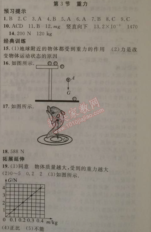 2015年寒假總動(dòng)員八年級(jí)物理人教版 第3節(jié)