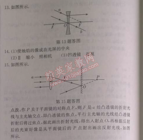 2014年啟東中學(xué)作業(yè)本八年級(jí)物理上冊(cè)人教版 作業(yè)33