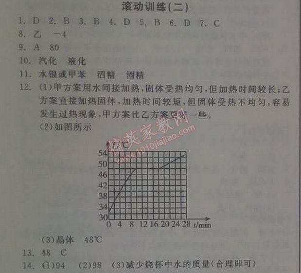 2014年全品學(xué)練考八年級物理上冊人教版 12