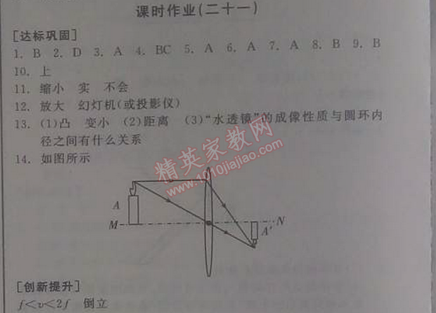 2014年全品學(xué)練考八年級物理上冊人教版 21