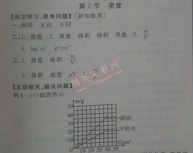 2014年全品學(xué)練考八年級(jí)物理上冊(cè)人教版 第2節(jié)