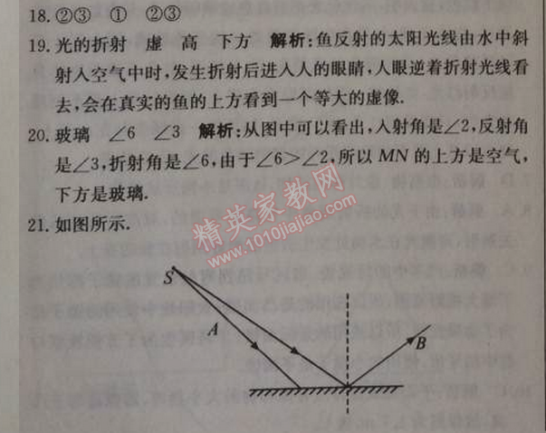 2014年1加1輕巧奪冠優(yōu)化訓練八年級物理上冊人教版銀版 第四章綜合檢測