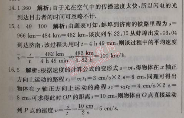 2014年1加1輕巧奪冠優(yōu)化訓練八年級物理上冊人教版銀版 第3節(jié)