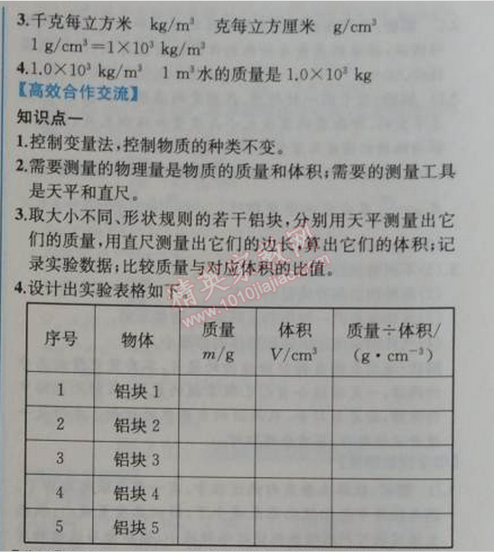 2014年同步導(dǎo)學(xué)案課時(shí)練八年級(jí)物理上冊(cè)人教版 第2節(jié)