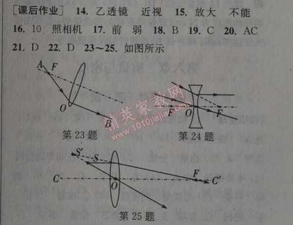 2014年通城學(xué)典課時作業(yè)本八年級物理上冊人教版 8