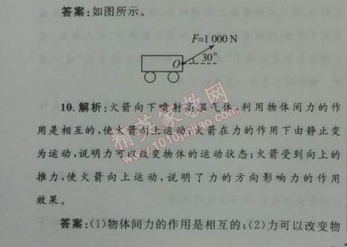 2014年初中同步测控优化设计八年级物理下册人教版 第七章1