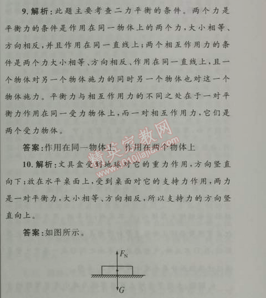 2014年初中同步測(cè)控優(yōu)化設(shè)計(jì)八年級(jí)物理下冊(cè)人教版 第2節(jié)