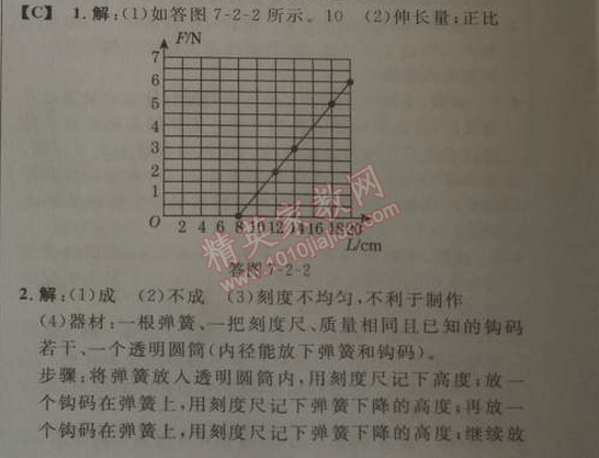 2014年综合应用创新题典中点八年级物理下册人教版 第二节