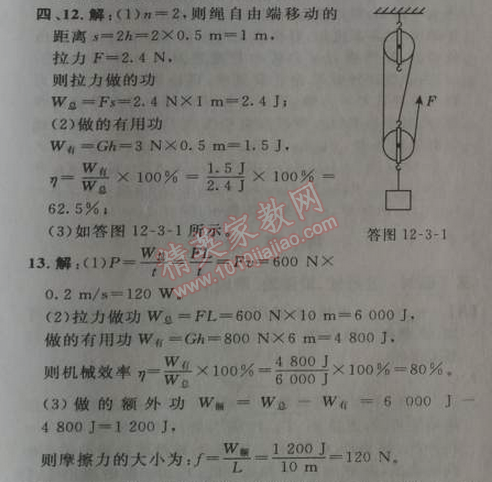 2014年綜合應(yīng)用創(chuàng)新題典中點(diǎn)八年級物理下冊人教版 第3節(jié)