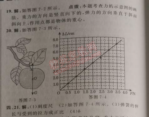 2014年綜合應(yīng)用創(chuàng)新題典中點(diǎn)八年級(jí)物理下冊(cè)人教版 第七章達(dá)標(biāo)測(cè)試