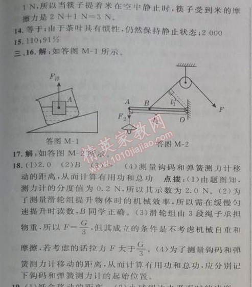 2014年綜合應(yīng)用創(chuàng)新題典中點(diǎn)八年級物理下冊人教版 期末測試卷