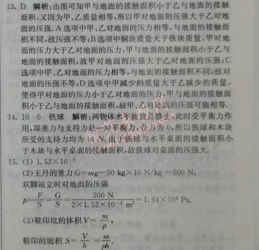 2014年1加1輕巧奪冠優(yōu)化訓(xùn)練八年級(jí)物理下冊人教版銀版 第1節(jié)