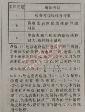 2014年綜合應用創(chuàng)新題典中點九年級物理上冊人教版 期末復習專項卷