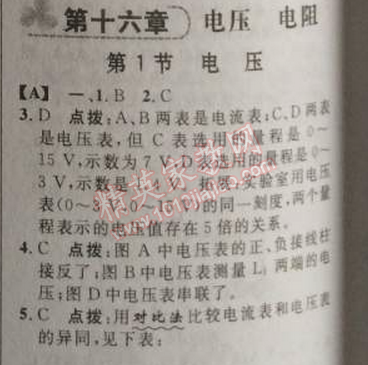 2014年綜合應(yīng)用創(chuàng)新題典中點(diǎn)九年級物理上冊人教版 十六章1