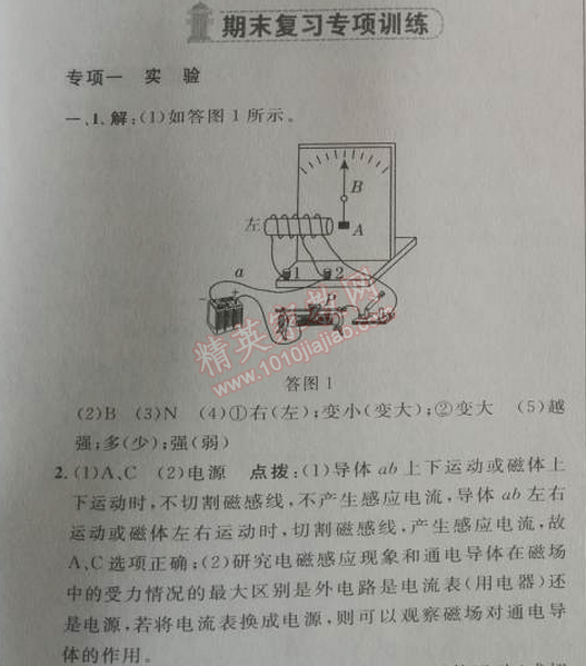 2014年綜合應(yīng)用創(chuàng)新題典中點九年級物理下冊人教版 期末復(fù)習(xí)專項訓(xùn)練