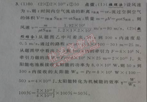 2014年綜合應(yīng)用創(chuàng)新題典中點(diǎn)九年級(jí)物理下冊(cè)人教版 第3節(jié)