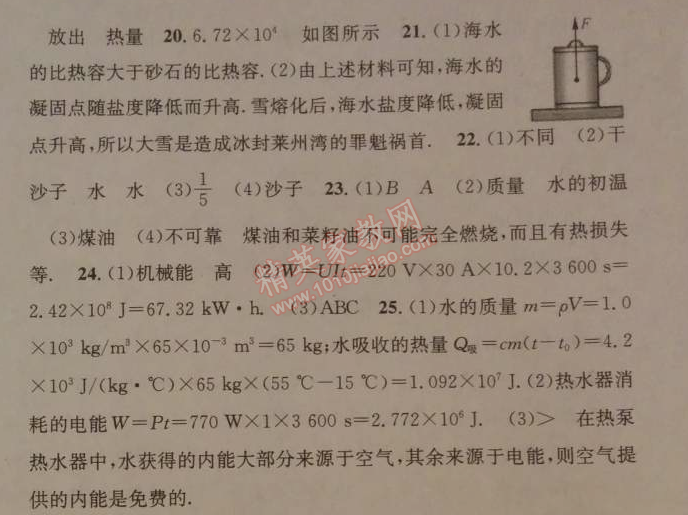 2014年名校課堂助教型教輔九年級(jí)物理下冊(cè)人教版 單元測(cè)試2