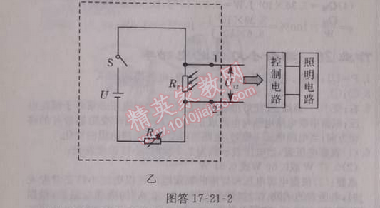 2014年啟東中學(xué)作業(yè)本九年級(jí)物理上冊(cè)人教版 21