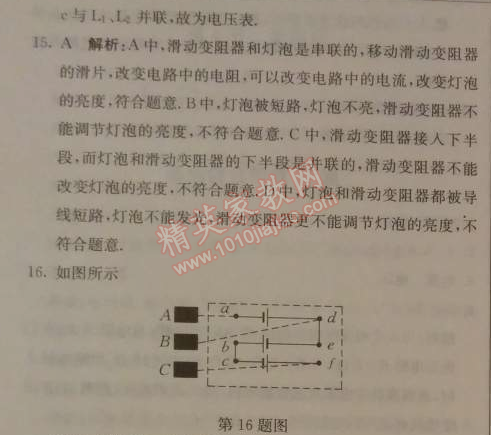 2014年1加1轻巧夺冠优化训练九年级物理上册人教版银版 综合检测题