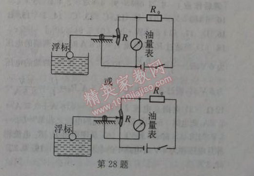 2014年通城學(xué)典課時(shí)作業(yè)本九年級(jí)物理全一冊人教版 期末自測卷