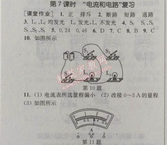 2014年通城學(xué)典課時(shí)作業(yè)本九年級(jí)物理全一冊(cè)人教版 7