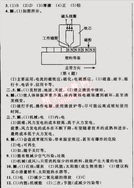 2015年綜合應(yīng)用創(chuàng)新題典中點九年級物理下冊人教版 專題鞏固訓(xùn)練