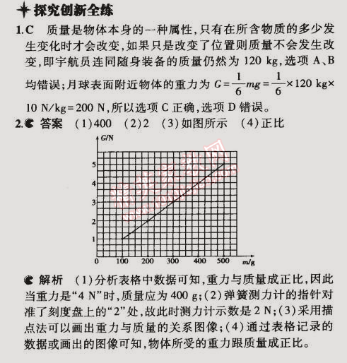 2015年5年中考3年模擬初中物理八年級下冊蘇科版 第二節(jié)