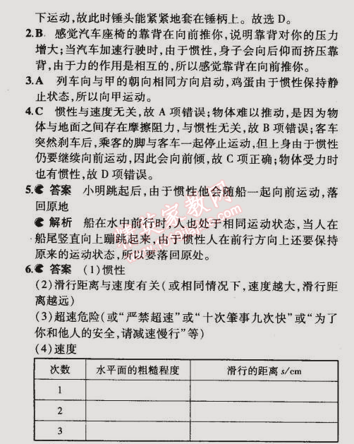 2015年5年中考3年模拟初中物理八年级下册苏科版 第二节