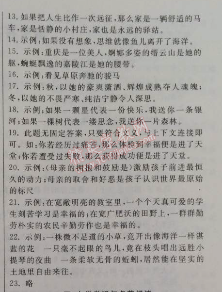 2015年金象教育U计划学期系统复习八年级语文人教版 4