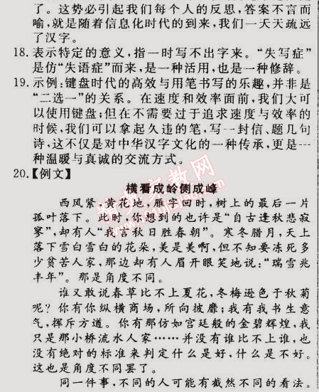 2014年誠(chéng)成教育學(xué)業(yè)評(píng)價(jià)九年級(jí)語(yǔ)文上冊(cè)人教版 4